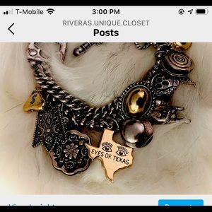 13 brass charms doble siver lace bracelet